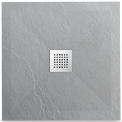 Stone Tray - Brodzik kompozytowy "F" Jasnoszary 90X90x2,5