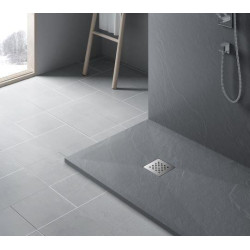 Stone Tray - Brodzik kompozytowy "F" Ciemnoszary 80x110x2,5