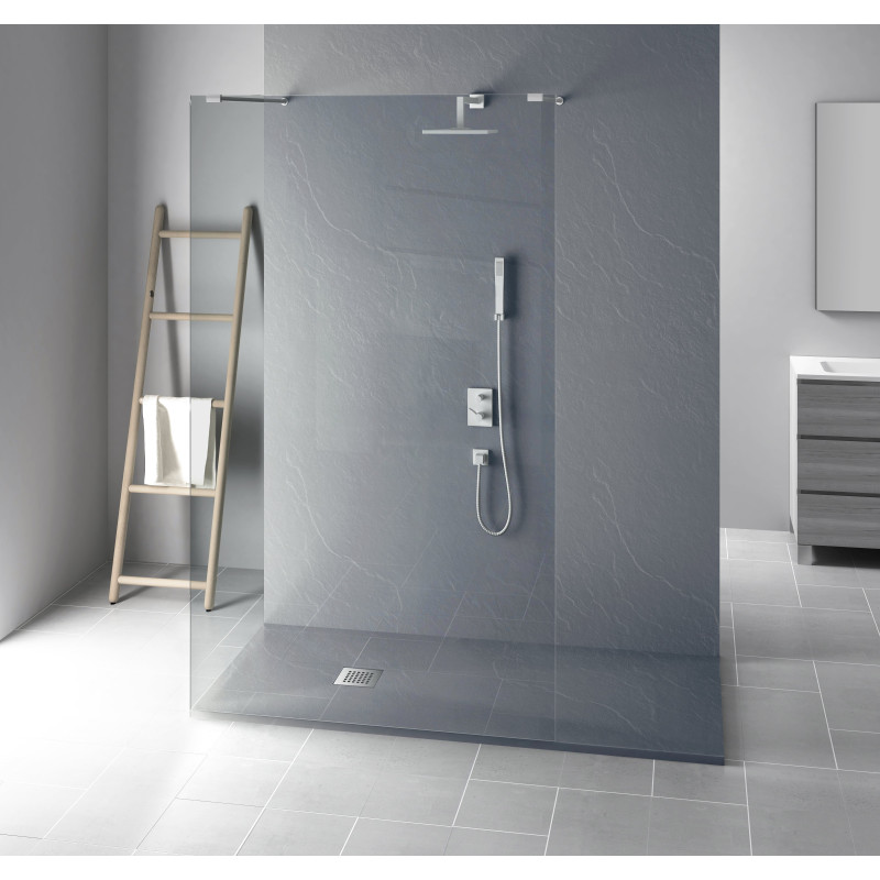 Stone Tray - Brodzik kompozytowy "F" Ciemnoszary 90x100x2,5