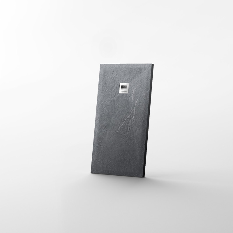 Stone Tray - Brodzik kompozytowy "F" Ciemnoszary 90x120x2,5