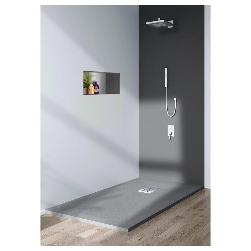 Stone Tray - Brodzik kompozytowy "F" Ciemnoszary 90x110x2,5