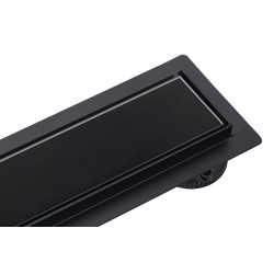 G-Drain Next Odpływ liniowy 70 cm ze szklanym panelem Double Dark