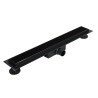 G-Drain Next Odpływ liniowy 80 cm ze szklanym panelem Double Dark