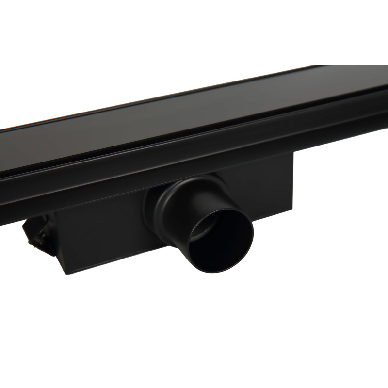 G-Drain Next Odpływ liniowy 80 cm ze szklanym panelem Double Dark