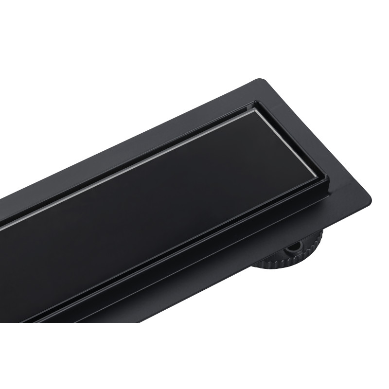 G-Drain Next Odpływ liniowy 100 cm ze szklanym panelem Double Dark