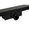 G-Drain Next Odpływ liniowy 90 cm ze szklanym panelem Double Dark