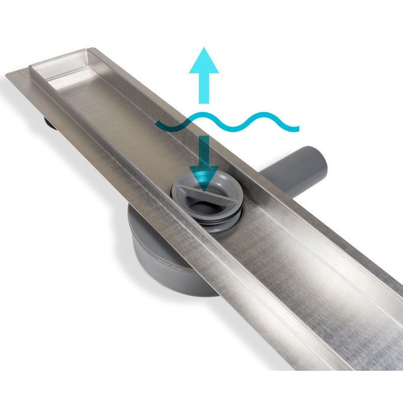 360 Drain 2w1 Odpływ liniowy 50 cm z obrotowym syfonem dwustronny chrom