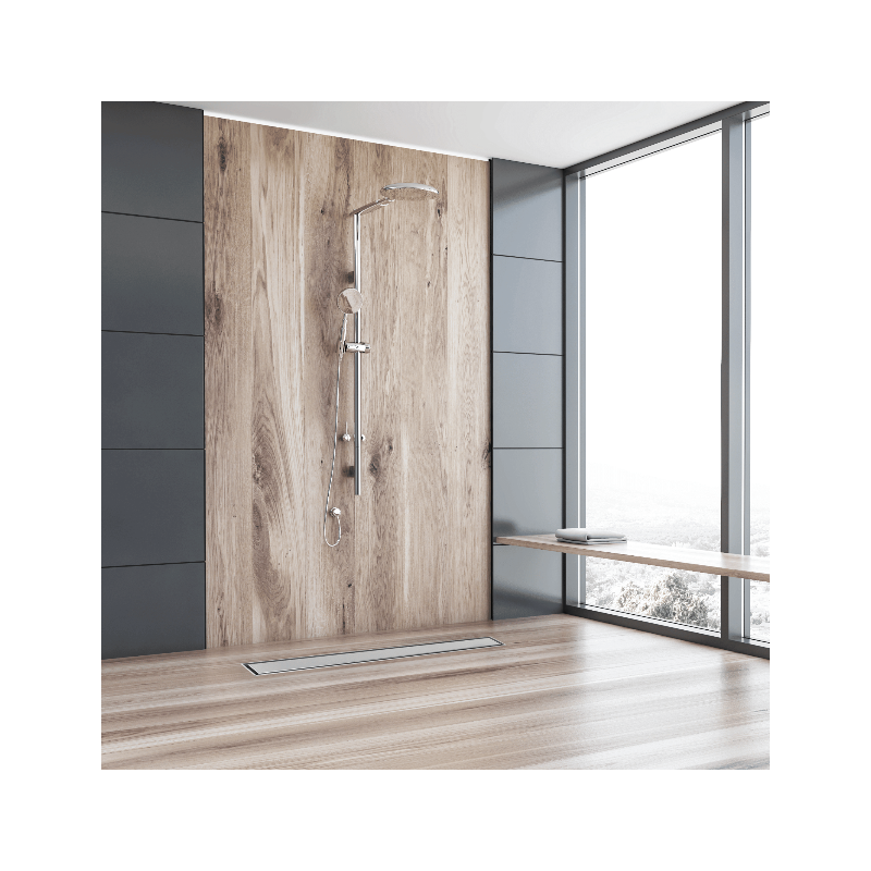 360 Drain 2w1 Odpływ liniowy 120 cm z obrotowym syfonem dwustronny chrom