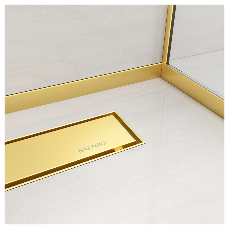 Listwa spadkowa podłogowa czołowa 130 cm złota