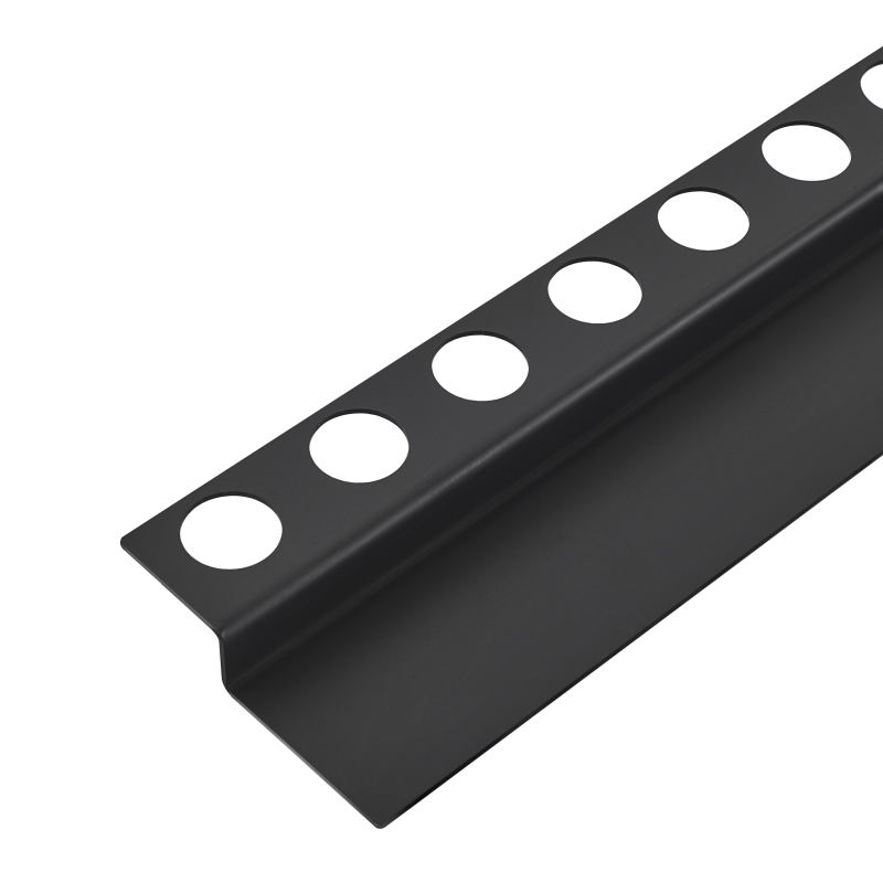 Listwa spadkowa podłogowa czołowa 130 cm czarna