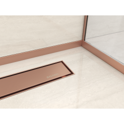 Listwa spadkowa podłogowa lewa 120 cm miedziana