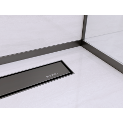 Listwa spadkowa podłogowa prawa 120 cm czarna