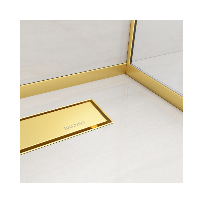 Listwa spadkowa podłogowa prawa 120 cm złota