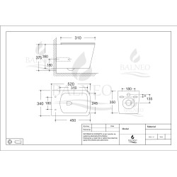 Miska podwieszana LUGA WC biała