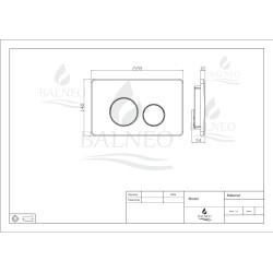 Przycisk spłukujący do WC OXO satynowy