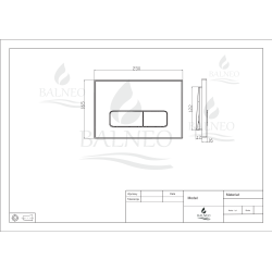 Przycisk spłukujący do WC IXO biały