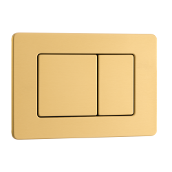 Przycisk spłukujący do WC ze stali nierdzewnej szczotkowanej AXO złoty