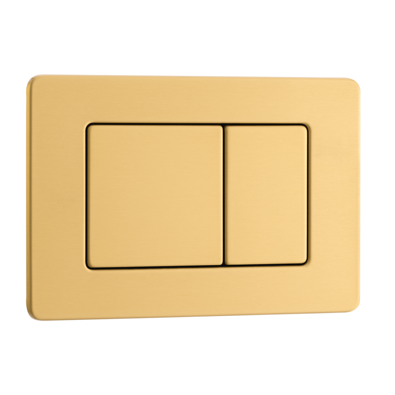 Przycisk spłukujący do WC ze stali nierdzewnej szczotkowanej AXO złoty