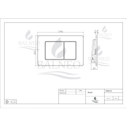 Przycisk spłukujący do WC ze stali nierdzewnej szczotkowanej AXO złoty