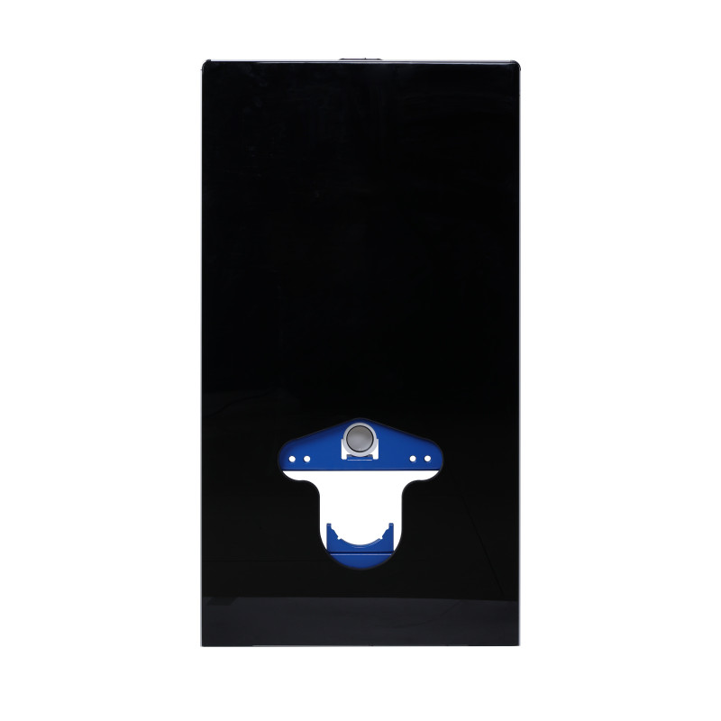 Stelaż natynkowy WC szklany czarny Fix-Frame Glass Black