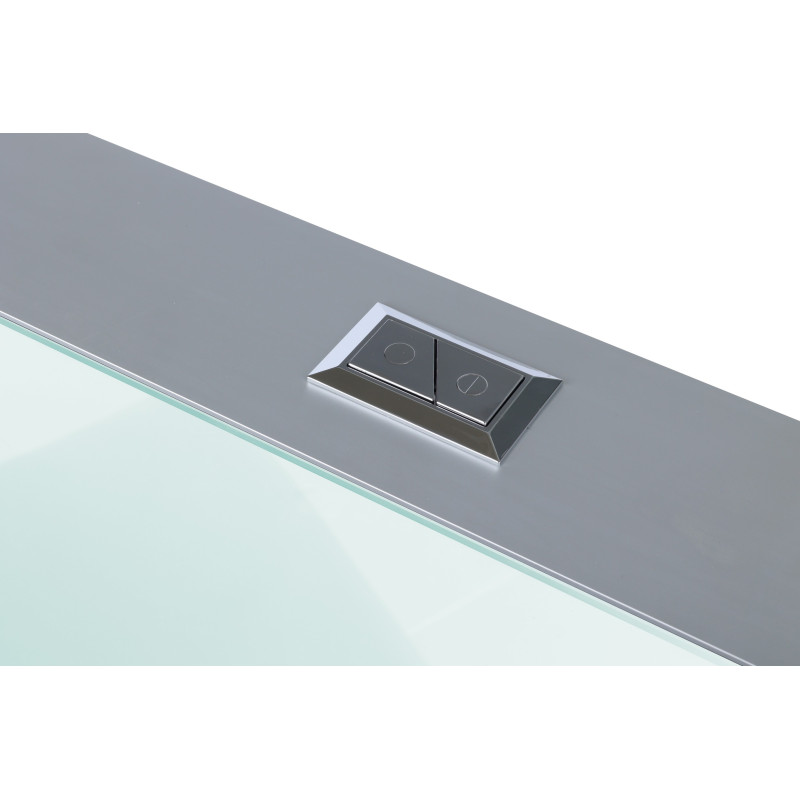 Stelaż natynkowy WC szklany mleczny Fix-Frame Glass Milky