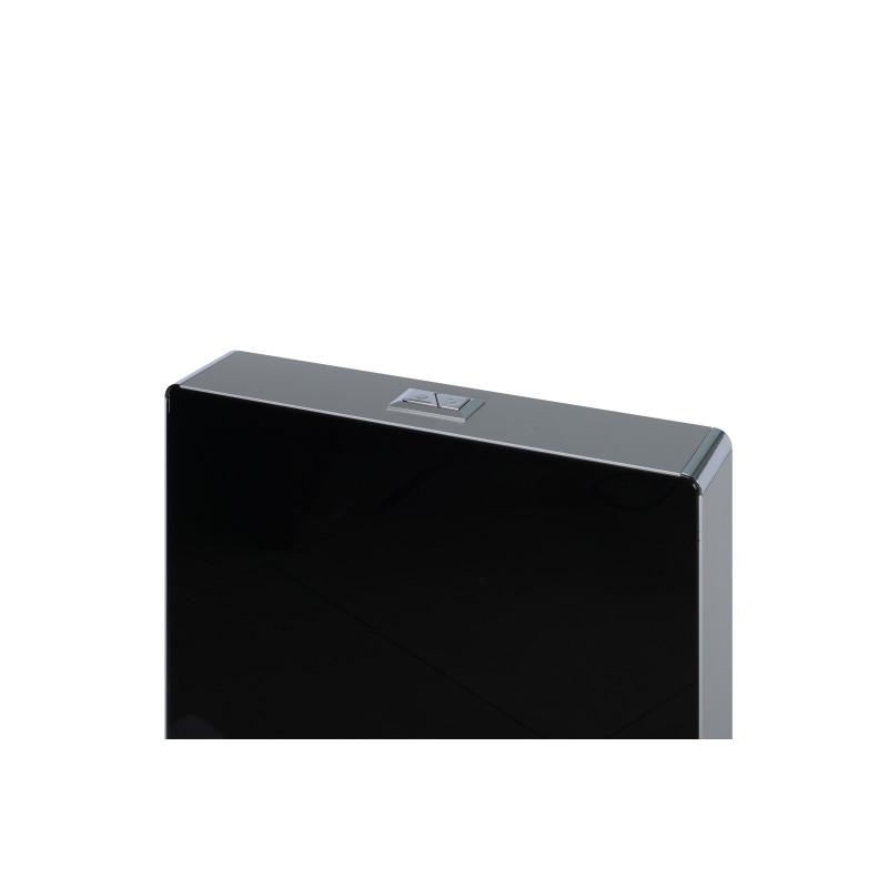 Stelaż natynkowy WC szklany czarny Fix-Frame Glass Black