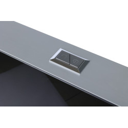 Stelaż natynkowy WC szklany czarny Fix-Frame Glass Black