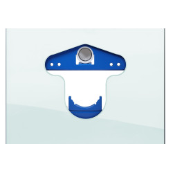 Stelaż natynkowy WC szklany mleczny Fix-Frame Glass Milky