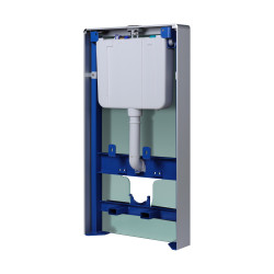 Stelaż natynkowy WC szklany mleczny Fix-Frame Glass Milky