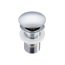 Korek umywalkowy mosiężny Klik Klak A bez przelewu Chrom