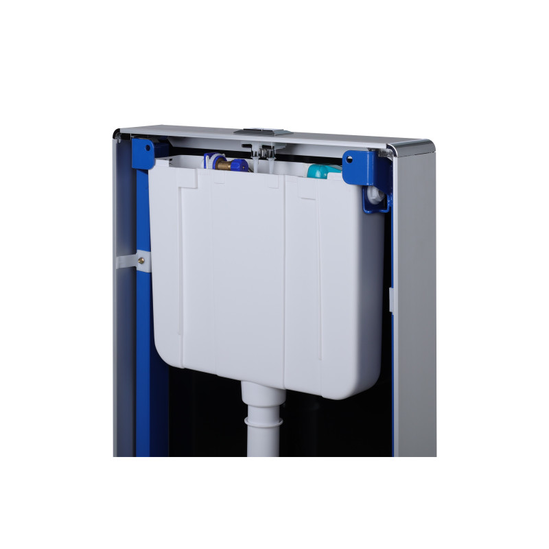 Stelaż natynkowy WC szklany czarny Fix-Frame Glass Black