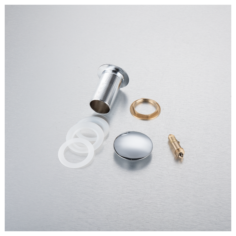 Korek umywalkowy mosiężny Klik Klak A bez przelewu Chrom