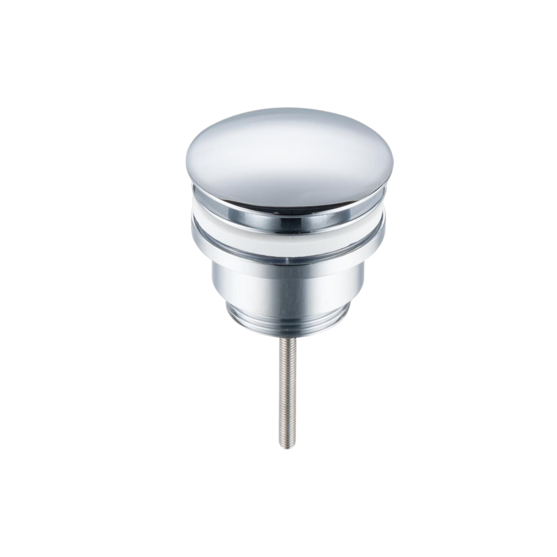 Korek umywalkowy mosiężny Klik Klak D uniwersalny Chrom