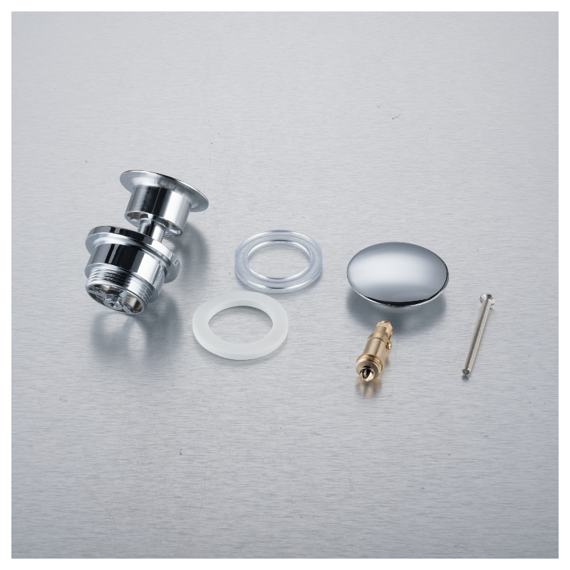 Korek umywalkowy mosiężny Klik Klak D uniwersalny Chrom