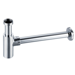 Syfon umywalkowy mosiężny okrągły Chrom