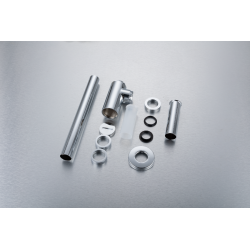 Syfon umywalkowy mosiężny okrągły Chrom