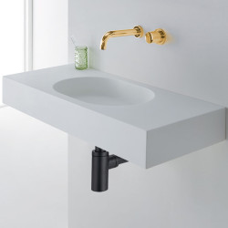 Syfon umywalkowy mosiężny okrągły Czarny