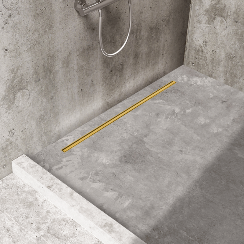 Slim&Low ProLine Gold Odpływ liniowy 80 cm złoty