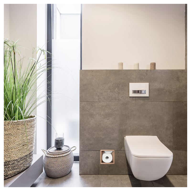 WALL-BOX PAPER 3 Copper - Magazynek na papier miedziany