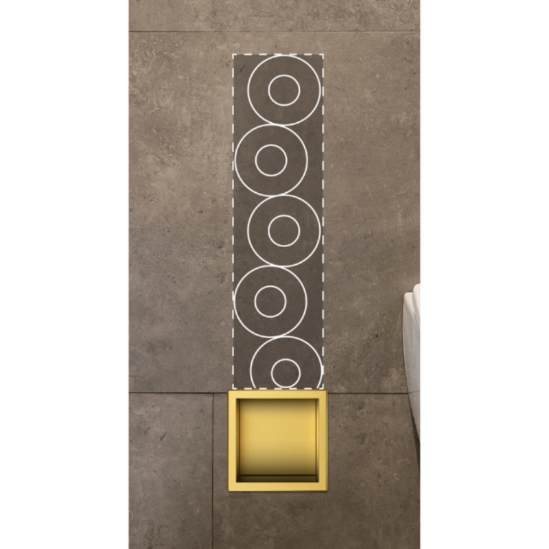 WALL-BOX PAPER 3 Gold - Magazynek na papier złoty