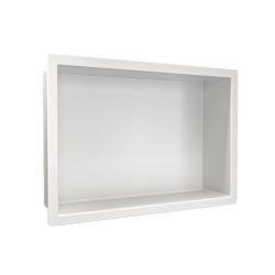 WALL-BOX ONE White Półka wnękowa ze stali nierdzewnej biała 30x20x10 cm