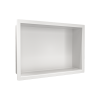 WALL-BOX ONE White Półka wnękowa ze stali nierdzewnej biała 30x20x10 cm
