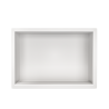 WALL-BOX ONE White Półka wnękowa ze stali nierdzewnej biała 30x20x10 cm