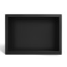 WALL-BOX ONE Black Półka wnękowa ze stali nierdzewnej czarna 30x20x10 cm