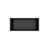 WALL-BOX ONE Black Półka wnękowa ze stali nierdzewnej czarna 45x20x10 cm
