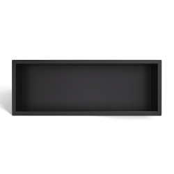 WALL-BOX ONE Black Półka wnękowa ze stali nierdzewnej czarna 60x20x10 cm