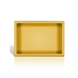 WALL-BOX ONE Gold Półka wnękowa ze stali nierdzewnej złota 30x20x10 cm
