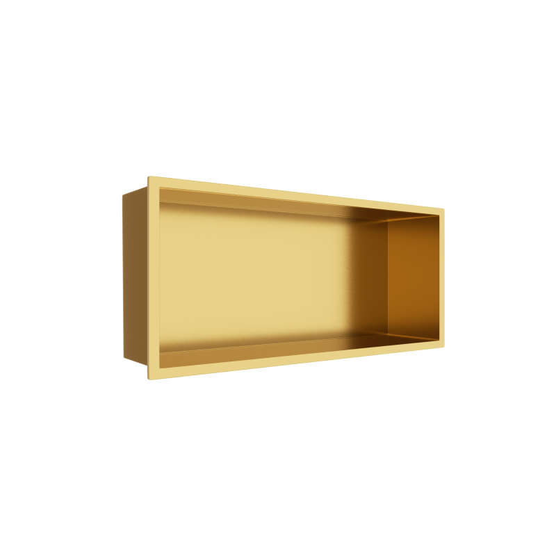 WALL-BOX ONE Gold Półka wnękowa ze stali nierdzewnej złota 45x20x10 cm