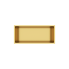 WALL-BOX ONE Gold Półka wnękowa ze stali nierdzewnej złota 45x20x10 cm