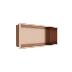 WALL-BOX Copper Półka wnękowa ze stali nierdzewnej miedziana 45x20x10 cm